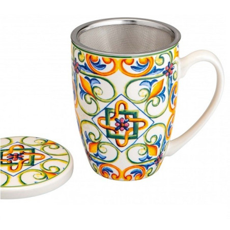 BRANDANI MUG MEDICEA GIGLIO NEW BON CHINA