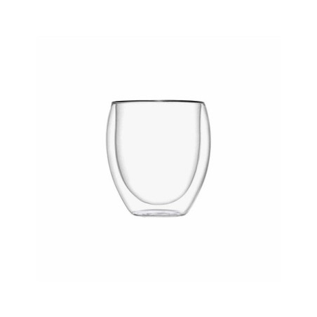 BRANDANI BICCHIERE DOUBLE WALL GLASS SET 2 PZ VETRO