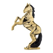BONGELLI PREZIOSI SCULTURA CAVALLO STILIZZATO ORO 13 CM