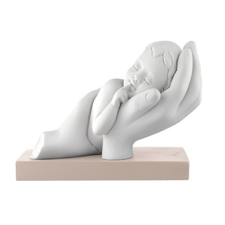 BONGELLI PREZIOSI BIMBO TRA LE  MANI 8X11CM ROSA