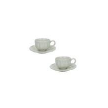 Brandani Set 2 Tazzine Caffè Calipso Avorio in Stoneware
