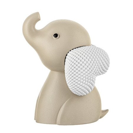 Bongelli Preziosi – Elefantino Nocciola/Bianco in Polvere di Marmo H15 cm