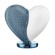 Bongelli Preziosi – Cuoricino Bianco e Celeste in Polvere di Marmo 19×18 cm