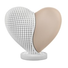 Bongelli Preziosi – Cuoricino Bianco e Cipria in Polvere di Marmo 10×9 cm