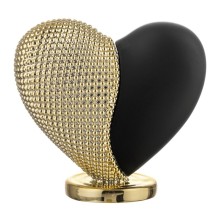 Bongelli Preziosi – Cuoricino Nero e Oro in Polvere di Marmo 19×18 cm