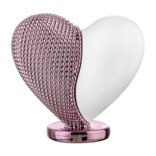 Bongelli Preziosi – Cuoricino Bianco e Rosa in Polvere di Marmo 12×11 cm
