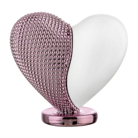 Bongelli Preziosi – Cuoricino Bianco e Rosa in Polvere di Marmo 12×11 cm