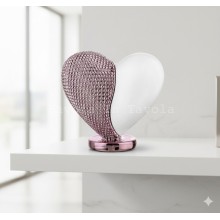 Bongelli Preziosi – Cuoricino Bianco e Rosa in Polvere di Marmo 12×11 cm