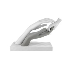 Bongelli Preziosi – Scultura “Carezza” 33×21 cm Bianco e Grigio