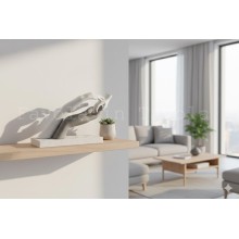 Bongelli Preziosi – Scultura “Carezza” 33×21 cm Bianco e Grigio
