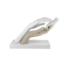 Bongelli Preziosi – Scultura “Carezza” 33×21 cm Bianco e Nocciola