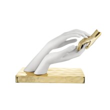 Bongelli Preziosi – Scultura “Carezza” 33×21 cm Bianco e Oro