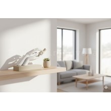 Bongelli Preziosi – Scultura “Carezza” 11×16 cm Bianco e Nocciola