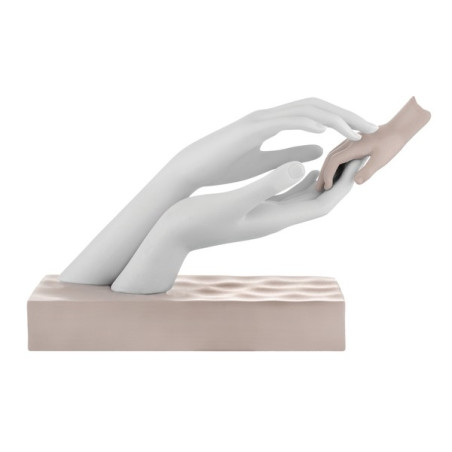 Bongelli Preziosi – Scultura “Carezza” 11×16 cm Bianco e Rosa