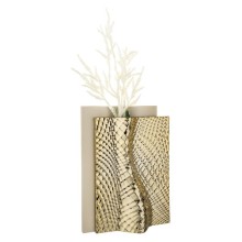 BONGELLI PREZIOSI – Vaso Collezione Ophis H 30 cm Nocciola e Oro