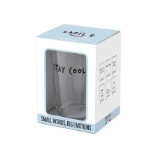Bicchiere in Vetro “DRINK ME.” – Egan Smile 480 ml | Favola in Tavola