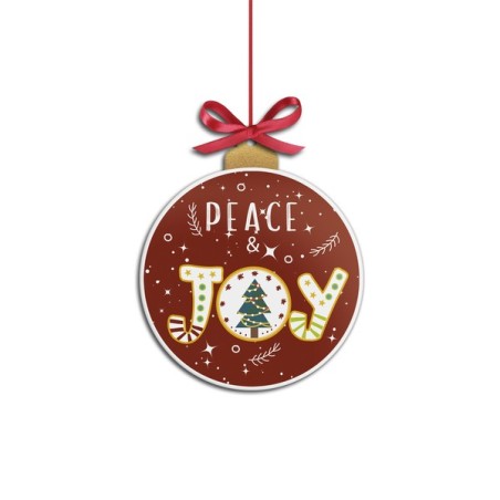 Egan Formella Natalizia Peace and Joy 16x19 cm | Favola in Tavola