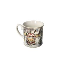 Brandani Set 2 Tazze Mug "Borgo Goloso" 9,5x10h cm in New Bone China