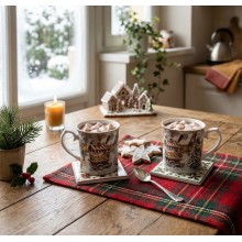 Brandani Set 2 Mug Borgo Goloso New Bone China 9,5x10h cm | Favola in Tavola