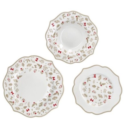 Brandani set di posate modello Imperial Gold da 16 pezzi in acciaio inox con finitura dorata specchiata.