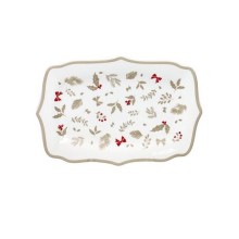 Brandani Vassoietto "Très Chic" 23x16 cm in New Bone China