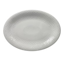 Brandani Vassoio Ovale "Dedalo" 36x26 cm in New Bone China