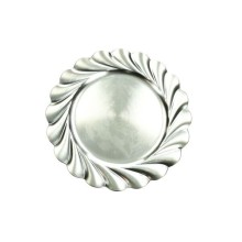Brandani Set 8 Sottopiatti Onda Champagne 33 cm in Polipropilene