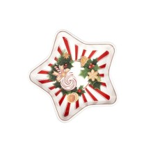 Brandani Ciotola a Stella "Le Chicche" 23,5x23,5 cm in Porcellana