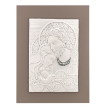 BONGELLI PREZIOSI QUADRO SACRA FAMIGLIA TORTORA E BIANCO