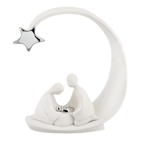 BONGELLI PREZIOSI PRESEPE COMETA BIANCO INSERTI ARGENTO