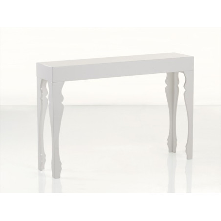 BRANDANI Consolle laccata bianco lucido mdf