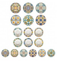 BRANDANI PIATTI  18 PZ MEDICEA NEW BONE CHINA
