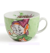 TAZZA TAZZONA COLAZIONE CUCCIOLO PORCELLANA EGAN LINEA SETTE