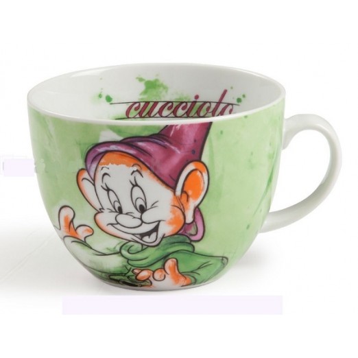 TAZZA TAZZONA COLAZIONE CUCCIOLO PORCELLANA EGAN LINEA SETTE