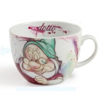 TAZZA TAZZONA COLAZIONE DOTTO PORCELLANA EGAN LINEA SETTE NANI DISNEY