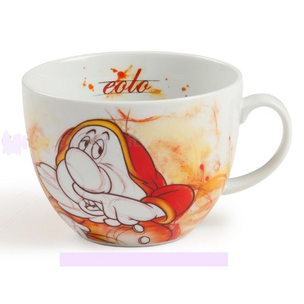 TAZZA TAZZONA COLAZIONE EOLO PORCELLANA EGAN LINEA SETTE NANI DISNEY Egan -  Favola in tavola