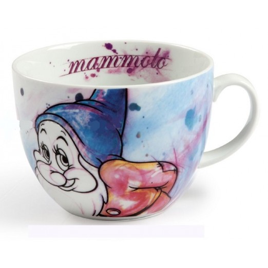 TAZZA TAZZONA COLAZIONE MAMMOLO PORCELLANA EGAN LINEA SETTE