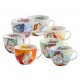 SET COMPLETO SETTE TAZZONE COLAZIONE CAPPUCCINO PORCELLANA EGAN