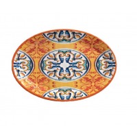 BRANDANI VASSOIO OVALE ARANCIO MEDICEA MELAMINA