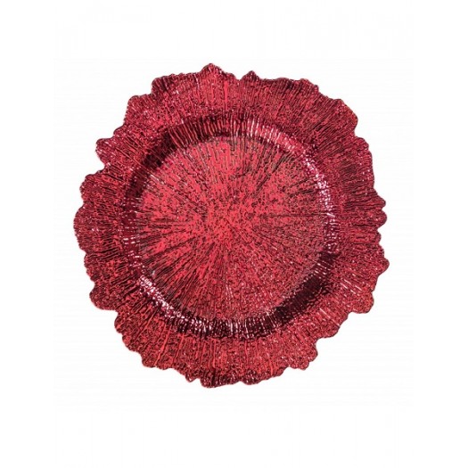 BRANDANI SOTTOPIATTO SMERLATO ROSSO SET 4 PZ PP