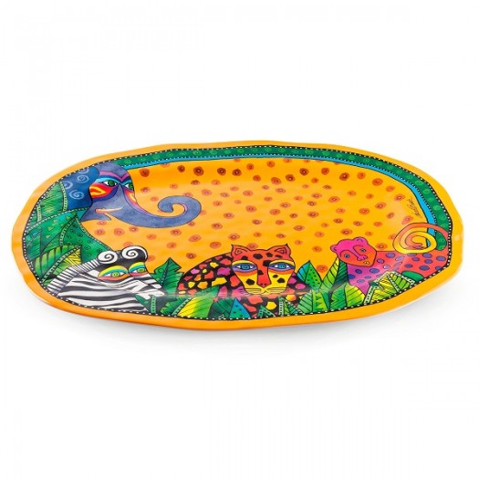 EGAN Vassoio Laurel Burch Jungle Giallo
