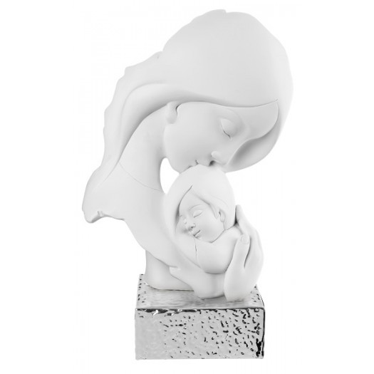 BONGELLI PREZIOSI SCULTURA MATERNITA' FACE ARGENTO