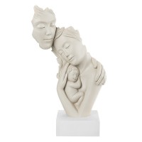 BONGELLI PREZIOSI SCULTURA FAMIGLIA FACE NOCCIOLA