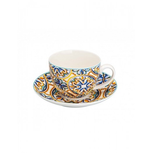 BRANDANI TAZZA THE MEDICEA SET 2 PZ NEW BONE CHINA