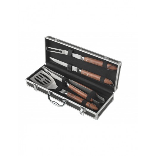 BRANDANI VALIGETTA BBQ SET 4 PZ INOX