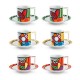 EGAN Set 6 Tazze Caffè Britto 90 Ml