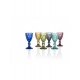 BRANDANI LIQUORINO DIAMANTE COLORI ASSORTITI SET 6 PZ VETRO