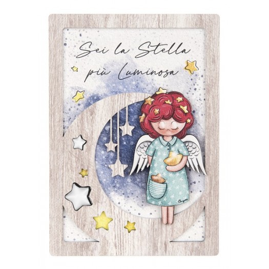 BONGELLI PREZIOSI ANGELI DEI SOGNI QUADRETTO STELLA