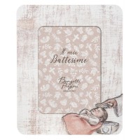 BONGELLI PREZIOSI SHABBY EVENTS PORTA FOTO BATTESIMO FEMMINA ROSA