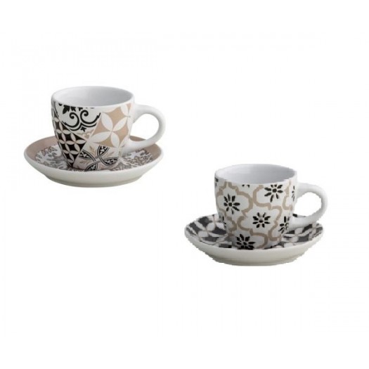 BRANDANI TAZZINA CAFFE ALHAMBRA SET 2 PEZZI IN STONEWARE